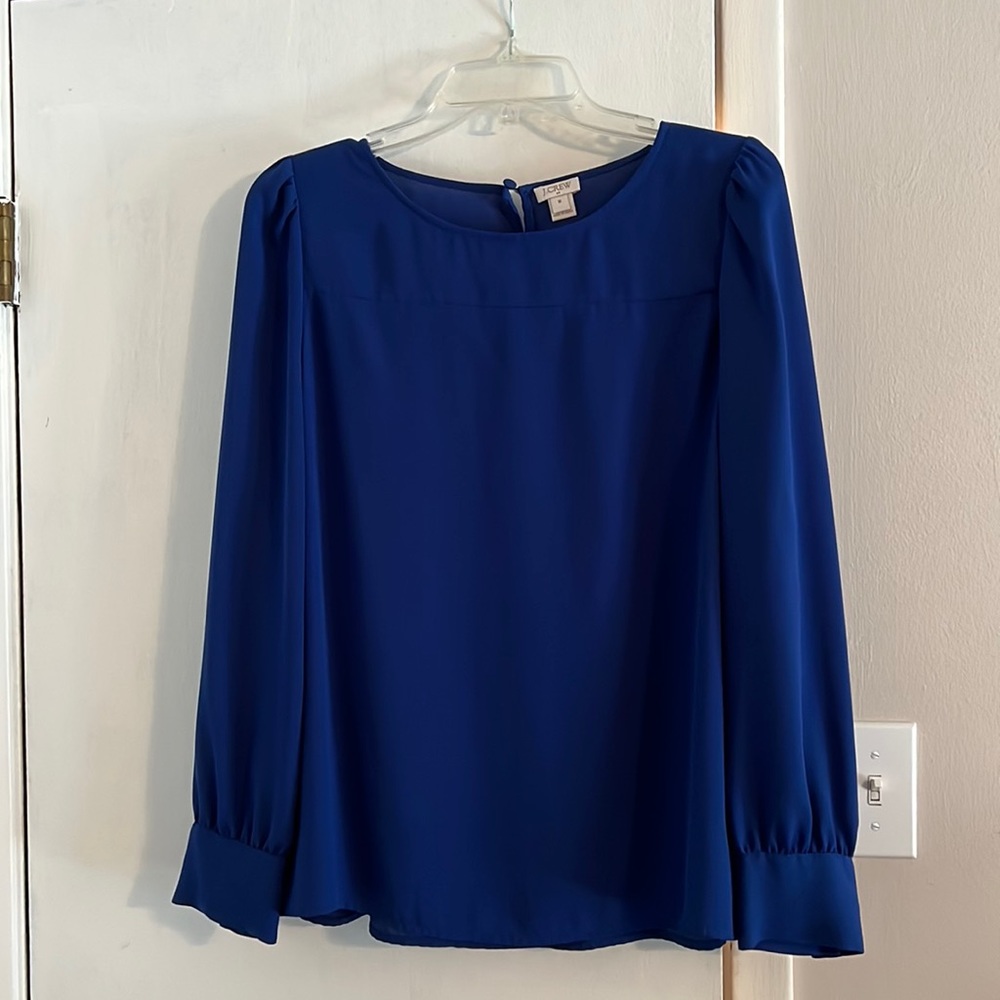 Women’s J.crew Blouse, size medium, royal blue